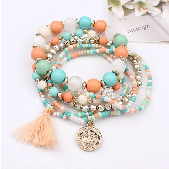 Pretty Girl Swag Fashion Jewelry - SPRING STYLE🌺Multi Layer Colorful Boho Bracelet